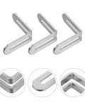 Stainless Steel L Shape Shelf Brackets For Wood Shelves And Tables Adjustable Slot Design For Precise Alignment Angled Mounting Corners