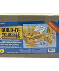 Packaging of Hands On Kids Woodworking Kit With Real Tools And Over 80 Pine Pieces For Ages 4 To 11 Build It Yourself Craft Set