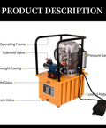 Beefy Electric Hydraulic Power Unit 750W 110V Dual Speed 10000 PSI System With 8 Liter Oil Reservoir and Double Acting Solenoid Valve