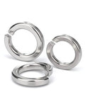 100-Piece M6 Stainless Steel Spring Lock Washer Set For Rock Solid Fastening And Vibration Resistance, Corrosion-Resistant 304 Grade Washers