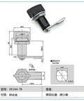 Offset Cam Lock With T Handle Thumb Turn For Safes And File Cabinets Grab And Go Easy Grip Security Lock Rugged 32.5mm Gate Latch One Piece Install