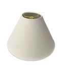 Coolie Empire Hardback Lamp Shade Linen White 6x18x11.5 HB-607-18LNWH with V-Notch Fitter top view