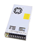 Rock Solid 48V 7.3A 350W Single Output Switching Power Supply with metal casing and cooling fan, designed for industrial applications.