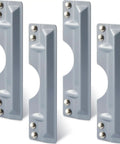 Heavy Duty Iron Latch Guard Plate Covers Tough As Nails Extra Long 11 Inch Steel Strike Plate Security Latch Protector Kit four pieces