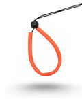 Orange lanyard cord for Six Point Five Inch Stainless Steel Tank Rattle Signal Device With Lanyard For Scuba Diving Underwater Buddy Alert Tool To Get Attention Durable Silver Dive Gear Accessory For Safe Communication