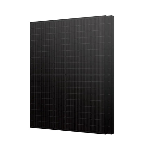 Side view of 445W Solar Panels Kit With 890W Total Output For Rooftop Off Grid Power, featuring mono PERC half cut bifacial module.