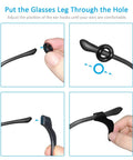 Installation of 12 Pairs Anti Slip Eyeglasses Ear Grips Retainer, Premium Silicone Ear Hooks That Keep Glasses From Slipping Down Your Nose
