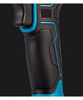 Detailed grip of a cordless brushless impact wrench, designed to Knock Out Stubborn Fasteners Effortlessly With This Cordless Brushless Impact Wrench Delivering Rock Solid 400Nm Torque For Heavy Duty Auto Repair And Weekend Shop Projects.