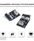 X Axis Limit Switch Kit For Ender 3 V2 Neo 2 Pack Replacement Quiet Micro Mechanical End Stop Board NO NC 5A 250V AC