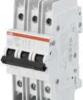 No Sweat 3 Pole Miniature Circuit Breaker 60 Amp Rapid Din Rail Mount with 10kA rating for UL 489 branch circuit protection.
