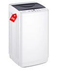 Compact Portable Washing Machine With Full Automatic 1.06 Cubic Feet Capacity And 10 Wash Cycles Smooth Quiet Design For Apartment Living.