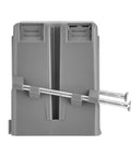 One Gang 18 Cu In Pvc Electrical Junction Box Gray Non Metallic Outlet Block For Switches And Dimmers 10 Pack with screws.