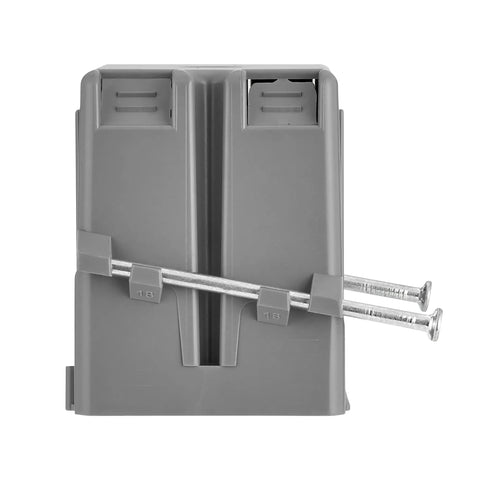 One Gang 18 Cu In Pvc Electrical Junction Box Gray Non Metallic Outlet Block For Switches And Dimmers 10 Pack with screws.