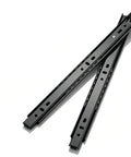 Heavy Duty Drawer Runners Slide Rail System With Boss Level Smooth Glide, Premium Upgrade Professional Elegant Steel Ball Bearings, Durable Metal Track For Cabinets, Kitchen Drawers, Tool Chests, Quiet Operation, No Jamming black steel drawer slides