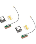 ATGM336H GPS and BDS Dual-Mode GNSS Module for Flight Controllers and Arduino, two-pack with antenna and connectors.