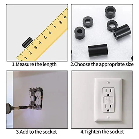 Black Nylon Round Spacer Assortment Kit With 960 And 1280 Pieces For Jewelry Making And Electronic Assembly No Thread Spacers Set Dual Use Do It Yourself And Tech Builds Spacers Four Sets, black spacer use steps