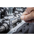 Using Pro Grade Three Piece Ratchet Set With 1-4 Inch, 3-8 Inch And 1-2 Inch Drives, 120-Position 60-Tooth Teardrop Head on engine