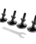 Heavy Duty M10 Swivel Leveling Feet With T Nuts And Lock Hardware Dead Easy Adjustable Furniture Legs For Cabinets Sofas Tables Tough As Nails Black Riser Kit