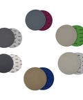 30 Pcs 5 Inch Wet Dry Sandpaper Discs Super Silicon Carbide Assortment For Auto Paint Correction Perfect Polish Progression From 1000 To 7000 Grit, assorted grit sandpaper discs in various colors.