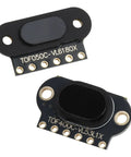 Time Of Flight Distance Sensor Module For VL6180 And VL53L1X IIC Output, close-up of two sensors with labels visible.