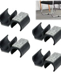 10 Pack Multipurpose Felt Chair Glides For Cantilever Chairs Floor Protectors and No Scratch Furniture Pads
