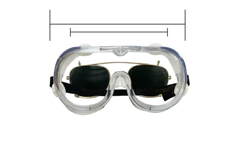 Chemical Splash Safety Goggles With Anti Fog Coating Clear Lens Wide Vision Soft Comfy Lightweight Feel Adjustable Strap For Secure Fit UV Protection 1 Pack Eye Protection Eyewear front view