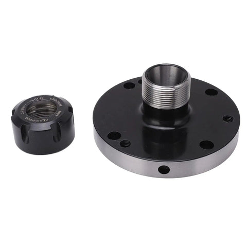 ER25 Collet Chuck 100mm Carbon Steel Tool Holder For CNC Milling Machines And Lathes 0.005 Inch Precision Accuracy Stable Tool Holding For Machinists Pro Grade Workshop Collet Set, front view