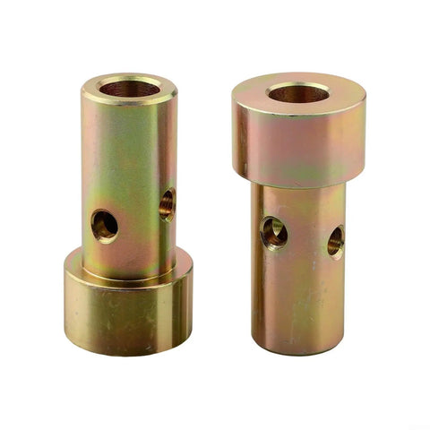 Category I Quick Hitch Bushing Set For 3 Point Tractors With Zinc Plated Roll Pins Complete Kit, two bushings side view