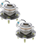 Heavy Duty Pair Of Front Wheel Bearing Hub Assemblies For Chevy Equinox And Saturn Vue Fits 4 Wheel ABS Systems view from above