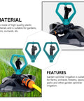 Two Pack Automatic Lawn Sprinklers For Garden Irrigation System That Keeps Lawns Green On Auto Pilot with plastic material
