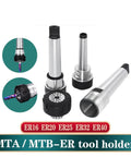 Heavy Duty ER Extension Rod With Morse Taper Adapter For MT Series Collet Chucks, Precision ground tool holder, suitable for ER16 ER20 ER25 ER32 ER40.