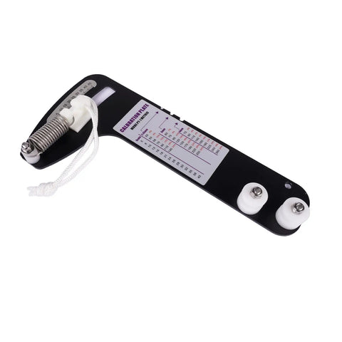 Analog Tension Gauge For Sailboat Rigging And Wire Rope, Fits 2.5, 3 And 4 Mm Cables, High Precision Dial Readout In Kilograms, Real Time Tension, Five Percent Accuracy, Perfect For Tuning Rigging And Boosting Sail Performance. handheld metal gauge with spring and calibration plate