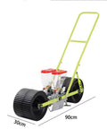 Manual 2 Row Corn Seeder Hand Push Precision Planter With Adjustable Seed Dispenser Heavy Duty Garden Seeding Machine