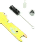 Mini HVLP Gravity Feed Spray Gun With 1.0 Mm Nozzle, 125 CC Cup, and adjustable tools for perfect coats, accessories shown.