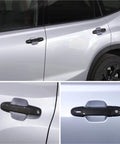 Heavy Duty Car Door Handle Cover Protection Guard Compatible Subaru Ascent 2019 2025 Easy Install No Tools Needed Shields From Scratches Dust Oxidation Keeps Your Auto Exterior Looking Sharp and Clean During Bad Weather for Long Term Use black carbon fiber door handle covers on Subaru Ascent