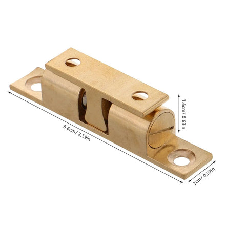 Beefy Heavy Duty Copper Ball Door Catch Latch Set For Cabinets And Doors Stainless Steel Roller Ball Mechanism Marine Grade