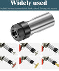 Threaded Angle Grinder Extension Rod to Drill Adapter with ER16 Spring Collet Set in various drilling applications