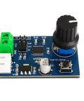 Straight Up Dual Channel SG90 Servo Control Motor Driver Board For Pluggable Robot Arm Projects And Smooth RC Steering Gear Debugging Setup Game Changer with knob and wiring.