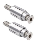 Coated Expansion Bolts For Motorcycle And Electric Bike Reflector Built Tough Ride Ready Secure, 2 Pack, Silver, Durable Universal Fit Screws