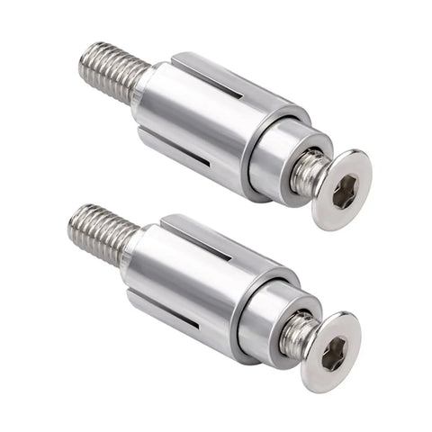 Coated Expansion Bolts For Motorcycle And Electric Bike Reflector Built Tough Ride Ready Secure, 2 Pack, Silver, Durable Universal Fit Screws