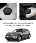 Heavy Duty Coolant Reservoir Cap And Radiator Overflow Tank Lid Oem 21712 79900 Straight Swap For Infiniti Nissan Renault top view on vehicle