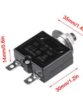 15A Manual Reset Thermal Circuit Breaker For Home And DIY Projects, Auto Overload Protection At 125-250V AC And 50V DC