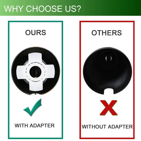 Comparison image of Matte Black Slip Fit Tub Spout With Diverter Bathroom Faucet Wall Mount, with and without adapter