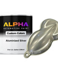Pro Grade Aluminized Silver Basecoat Midcoat Auto Paint Gallon Ready To Spray with metallic color sample