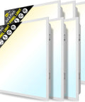 6-pack of 2x2 LED Flat Panel Light with 5CCT Adjustable Color Temperature (3000K-7000K), 40W 5000LM, ETL listed