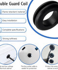Rubber Grommet Assortment Kit 180 Pcs With O Ring Washers Made From NBR Wear Resistant Oil And Water Resistant Rubber