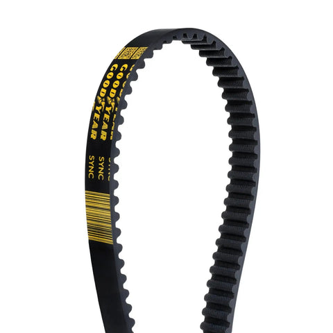 HTD Timing Belt 5M Profile 535mm with 107 Teeth, high torque drive visible, fiberglass cord, low stretch polychloroprene rubber
