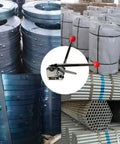 3 in 1 Steel Strapping Tool For Five Eighths And Three Quarters Inch Straps Buckle Free Baler Sealless Tensioner Crimper And Cutter