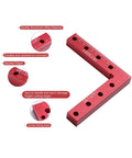 90 Degree Positioning Squares Right Angle Clamps For Woodworking, 140mm Aluminum Alloy Corner Clamp with beveled edges and screw fixing hole