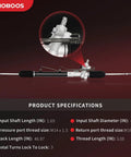 Hydraulic Power Steering Rack And Pinion Assembly For Nissan Sentra 2000 To 2006 L4 1.6L 1.8L 2.0L Direct Replacement New Unit